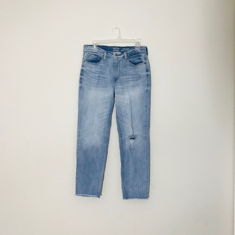 Levi’s hi rise Ankle Straight signature jeans